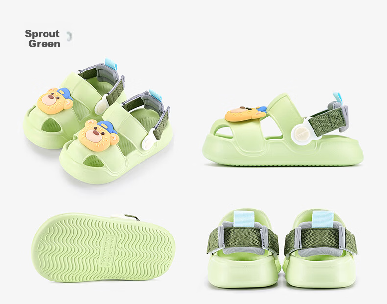 Balabala Kids Slippers Boys Summer Toddler Girls Closed-Toe Home Shoes Outdoor Baby Clog Sandals Children Cool Slippers 9