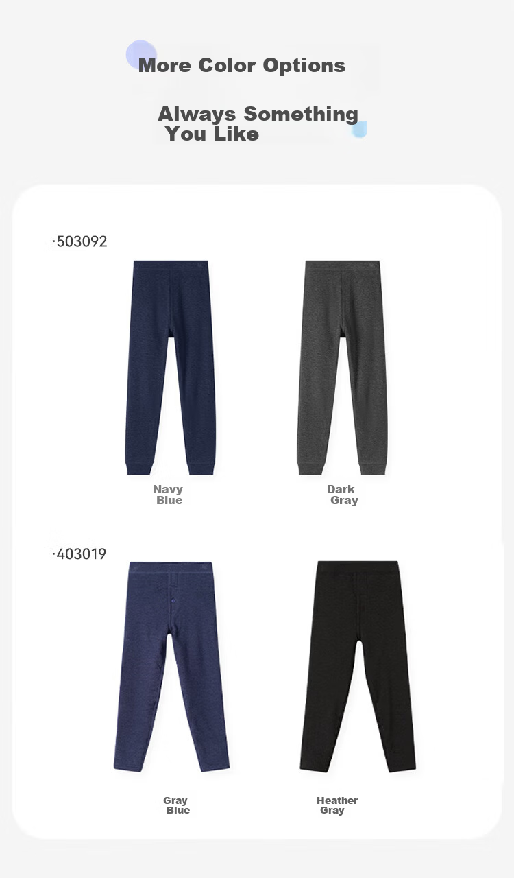 Jiusuiban Kids Thermal Pants Boys Double-Layer Thick Fleece School Uniform Leggings Youth 7A Antibacterial Sports Cotton Wool Pants 12