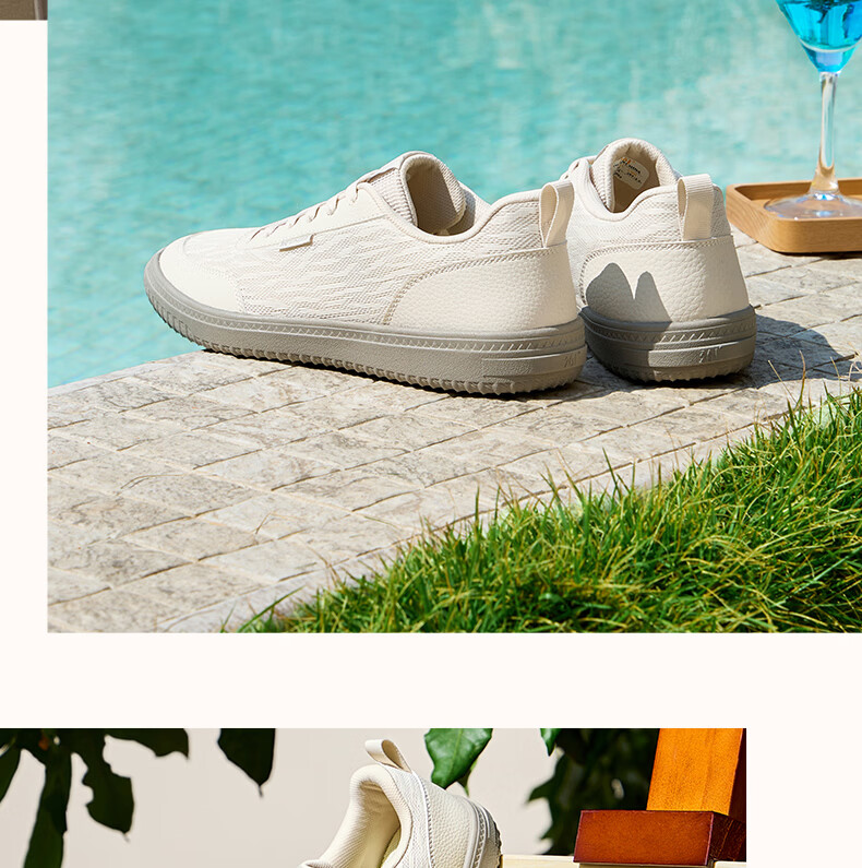 361° Men's Sports Sneakers Spring Summer Breathable White Casual Fashion Shoes 672626622-2 12