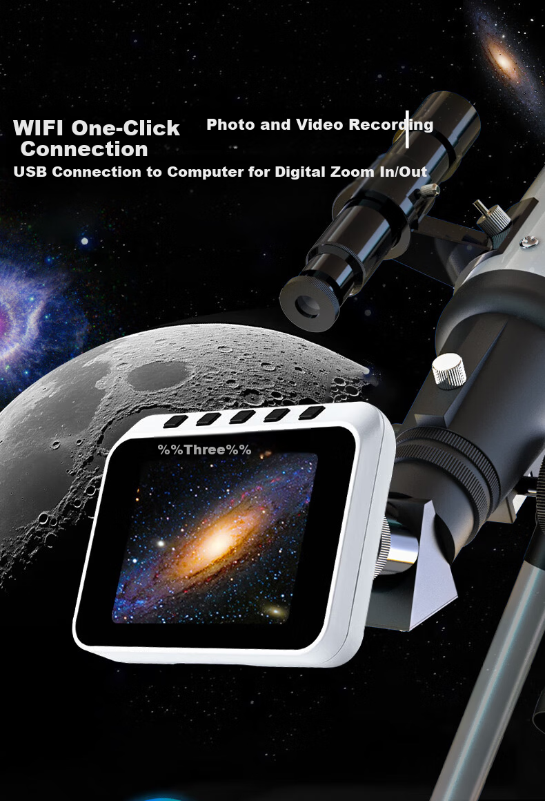 Xingtelang 70400L Professional Moon Viewing High Magnification Children's Entry-Level Home Astronomical Telescope, Educational Science Birthday Gift 10