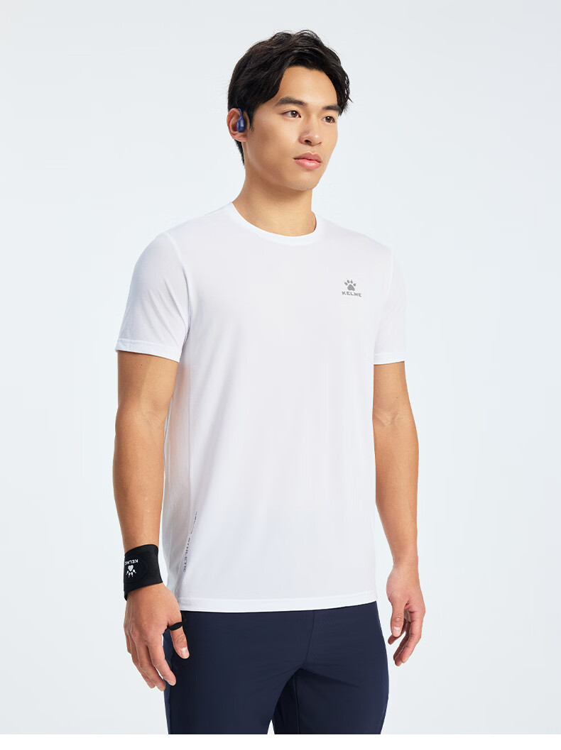 KELME Men's Sports T-Shirt 2026 Summer New Fitness Running Training Short Sleeve Moisture-Wicking Tee 3