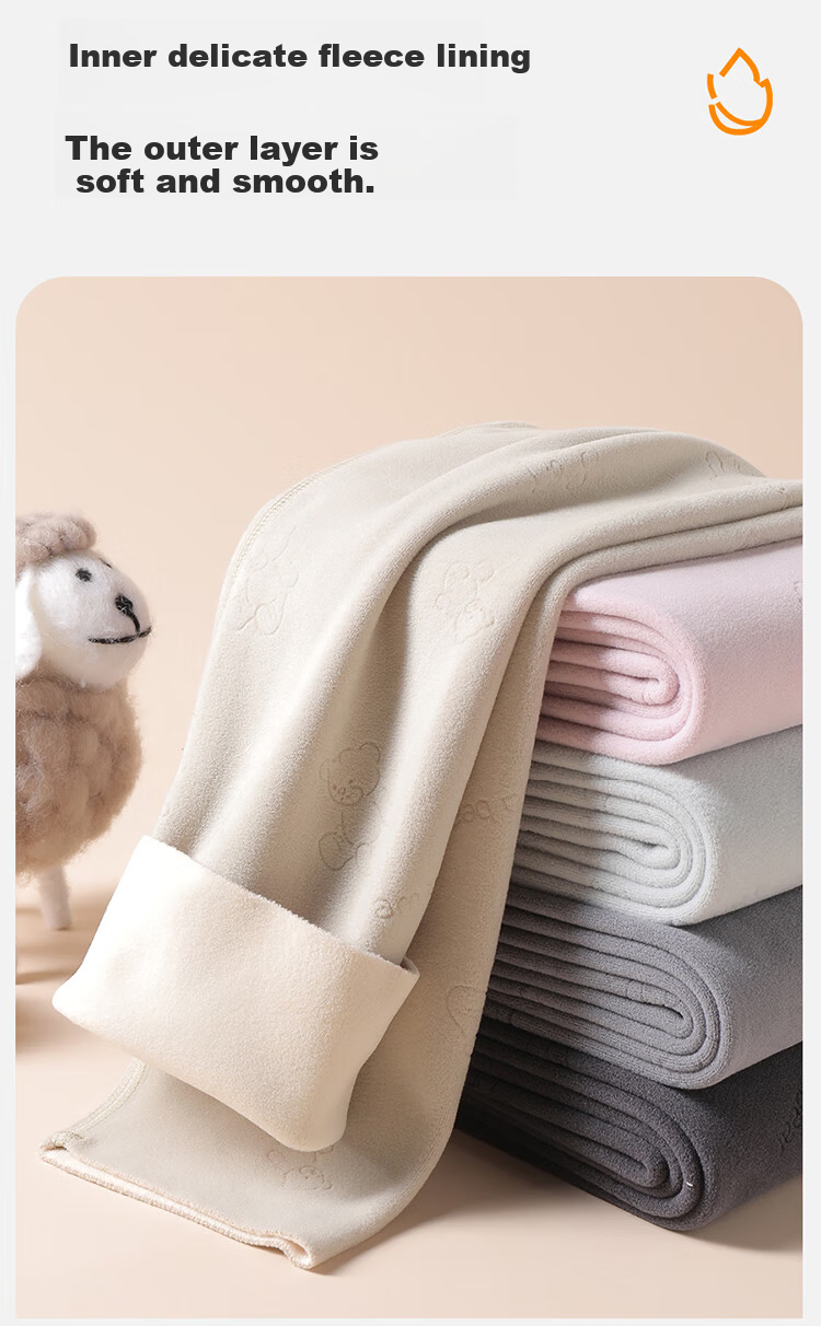 Caiyue Kids Thermal Vest Double-Sided Fleece Boys Girls Autumn Winter Cold-Resistant Seamless Heating Base Layer Underwear Vest 5