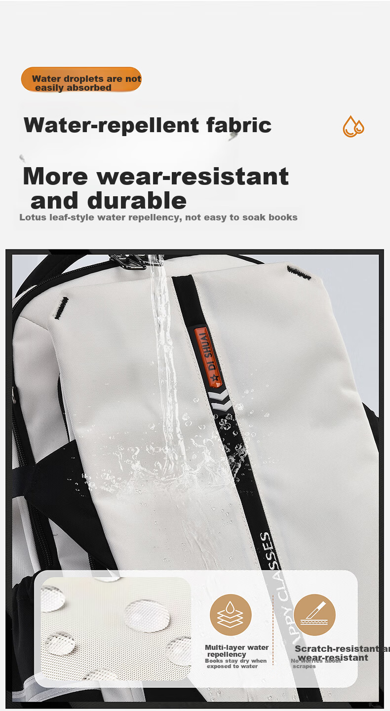 Dishuai Large Capacity Water-Resistant Breathable Lightweight Travel Backpack for Middle School, High School, and College Students 17