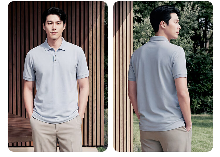 JD Jingzao Mulberry Silk Men's Polo Shirt Short Sleeve High-End T-Shirt Spring Summer Cool Business Casual Elegant Black Zipper M 16