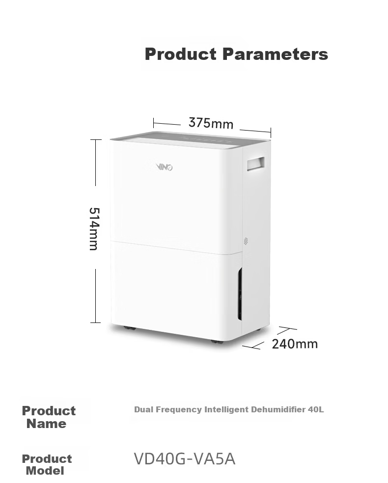 VINO Dehumidifier 30L/Day Home Bedroom Living Room Basement Inverter Quiet Energy-Saving Panasonic Compressor Antibacterial VD30G-VA5A 30