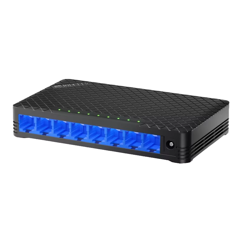 Ganwen Technology Gigabit Switch Metal Case 8-Port 100Mbps/1Gbps Home and Enterprise Ethernet Network Switch Splitter