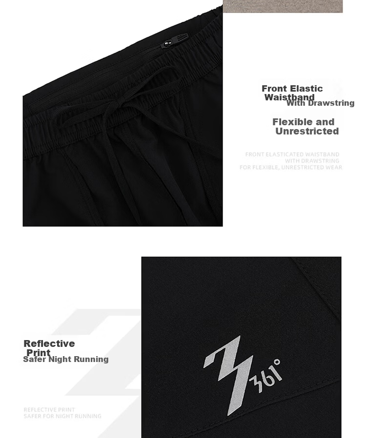 361° Men's Sports Pants Spring Summer New Running Quick-Dry Casual Cool Straight-Leg Trousers 652622706-1 5