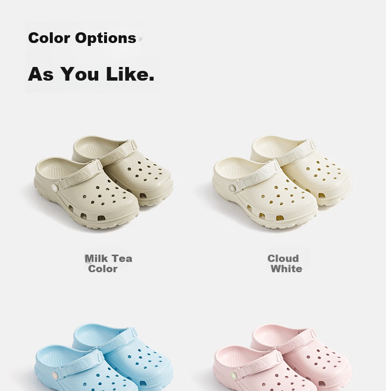 Puxirouman Soft Sole Hollow Out Shoes Women Outdoor Comfort 2026 Summer Beach Shoes EVA Non-Slip Closed Toe Slippers Men 15