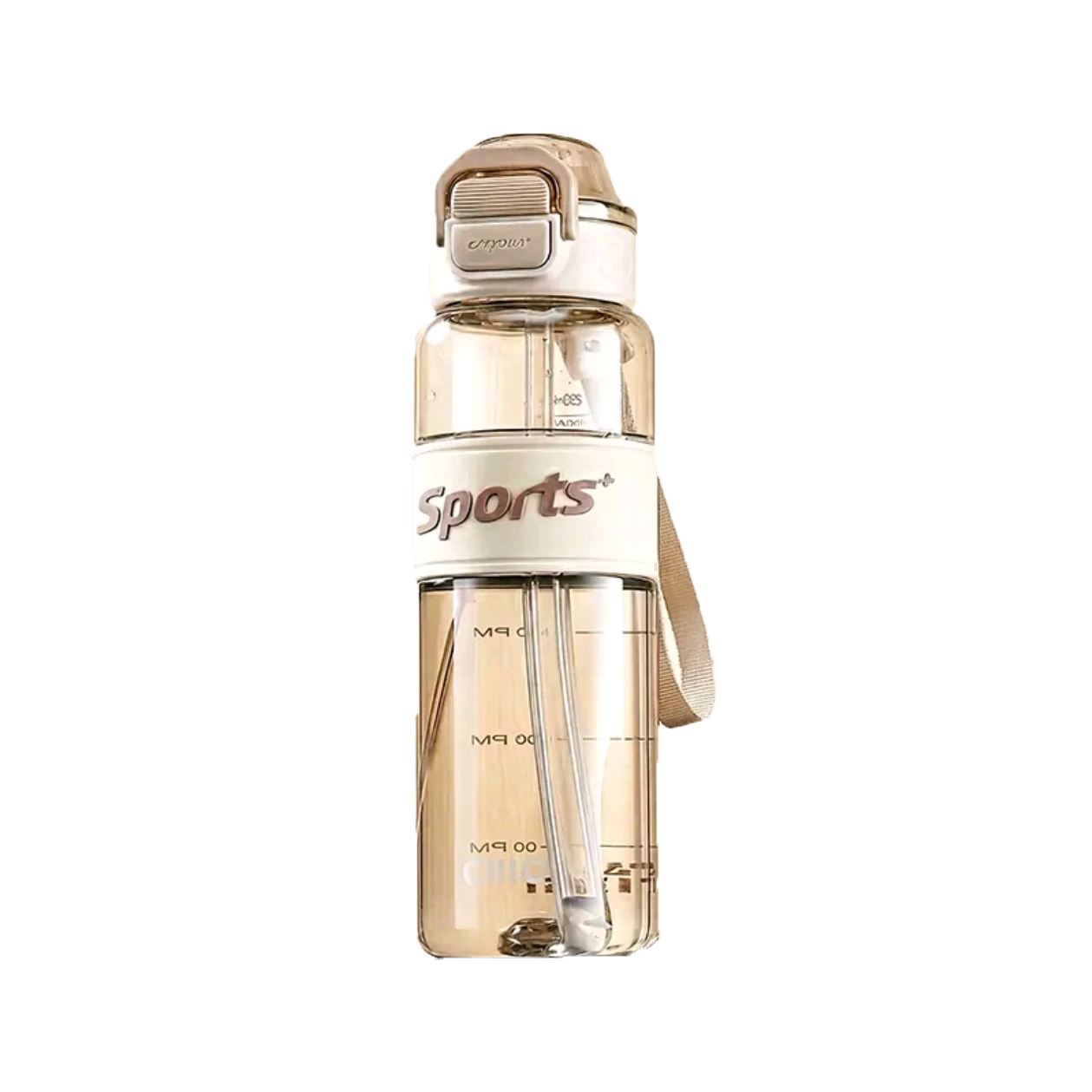 Cille Sports Water Bottle Unisex Outdoor Fitness Large Capacity Tritan High Temperature Resistant Thickened Dual-Drink Portable Cup