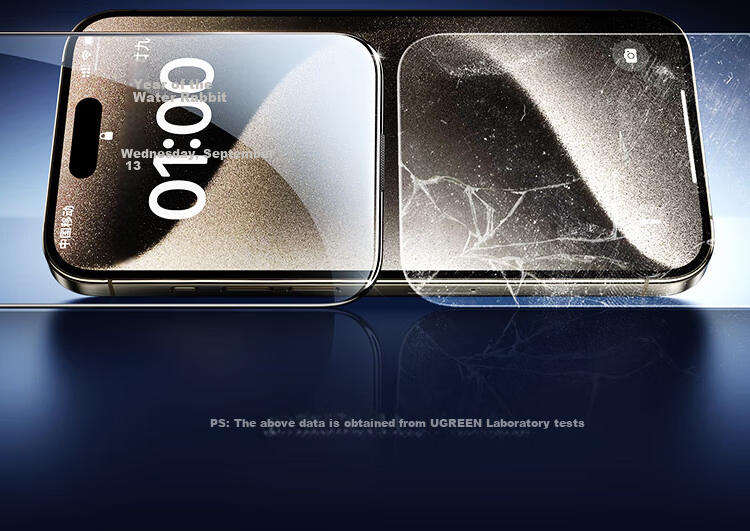 Ugreen [Authorized US Import Corning Pro] Tempered Glass Screen Protector for iPhone 16 Pro Max, Full Coverage, Anti-Fingerprint, Drop Protection, Dustproof 16