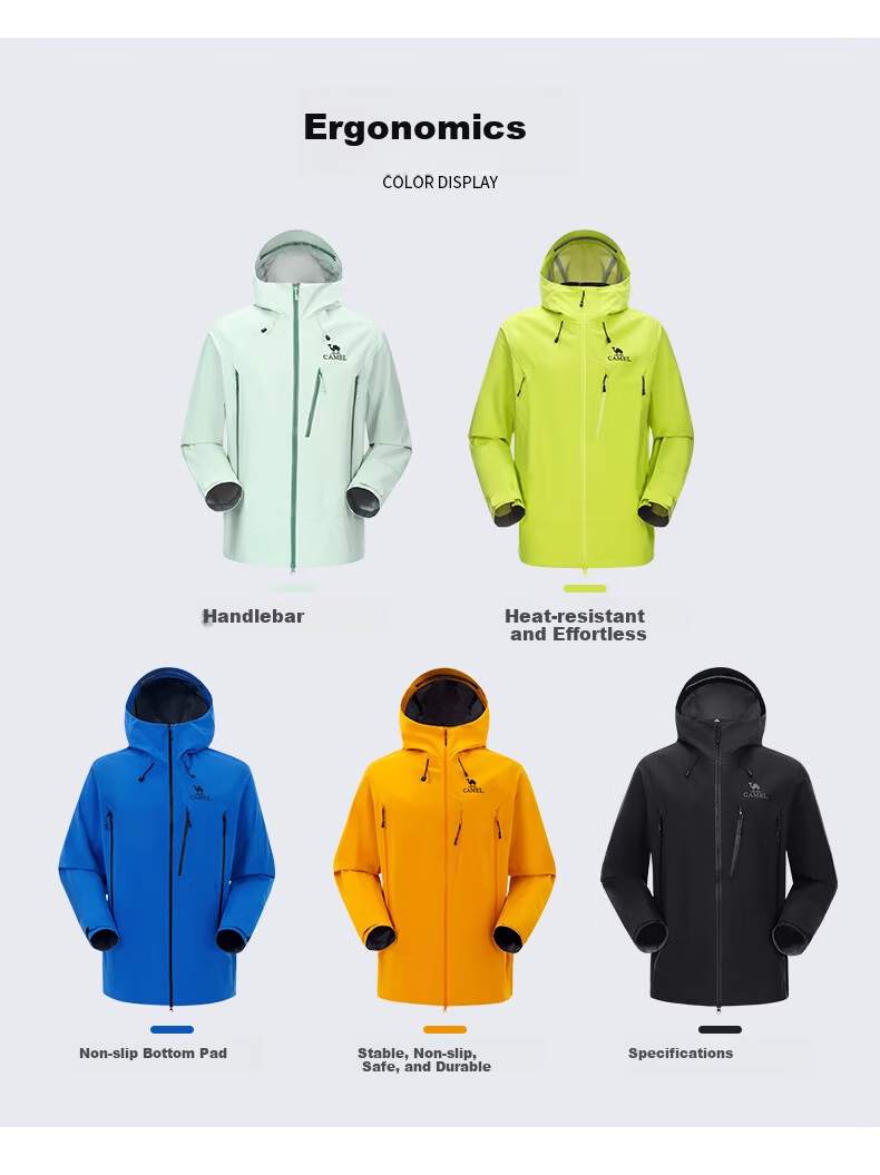 CAMEL [King Armor] Linyue Softshell Jacket Spring Summer New Professional Hard Shell Euro-Tech Windbreaker S 15