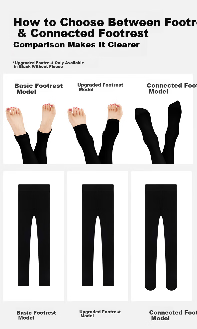Guniangjia Women's Black Thermal Leggings Autumn Winter Slim Fit Anti-Snag High Waist Fleece-Lined Plus Size Outerwear Tights 15
