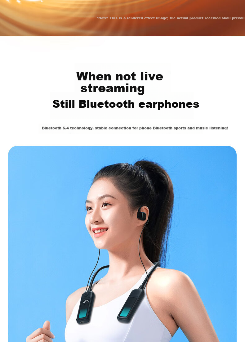 Cuckoo G16 New Open-Style Live Streaming Sound Card Set with Headphones and Microphone All-in-One Wireless Neckband Singing Device for Influencers 12