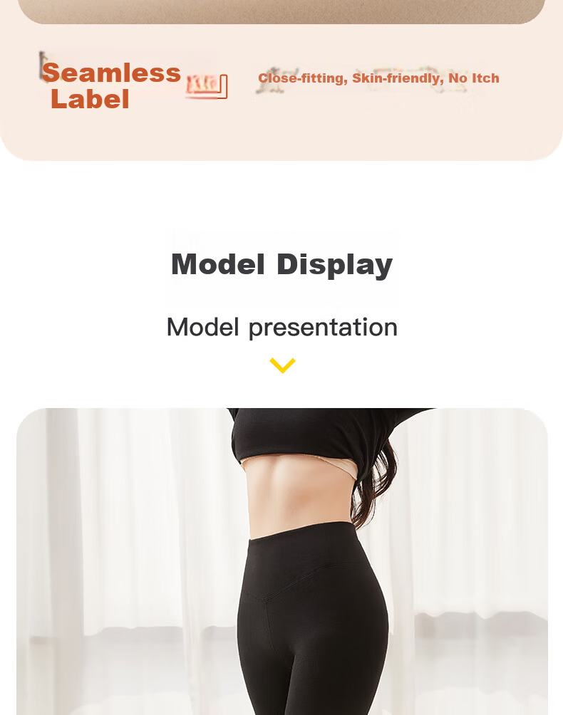 LangSha Camellia Oil Moisturizing High-Waist Thermal Pants for Women Double-Sided Fleece German Velvet White Autumn Winter Leggings 16