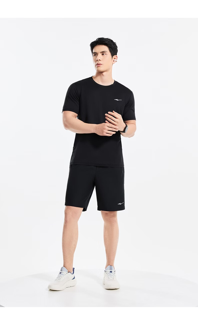 ERKE Summer New Sports Set Short Sleeve and Shorts (2 Pieces) Ice Cool Quick-Dry Moisture-Wicking Outdoor Casual Wear 10