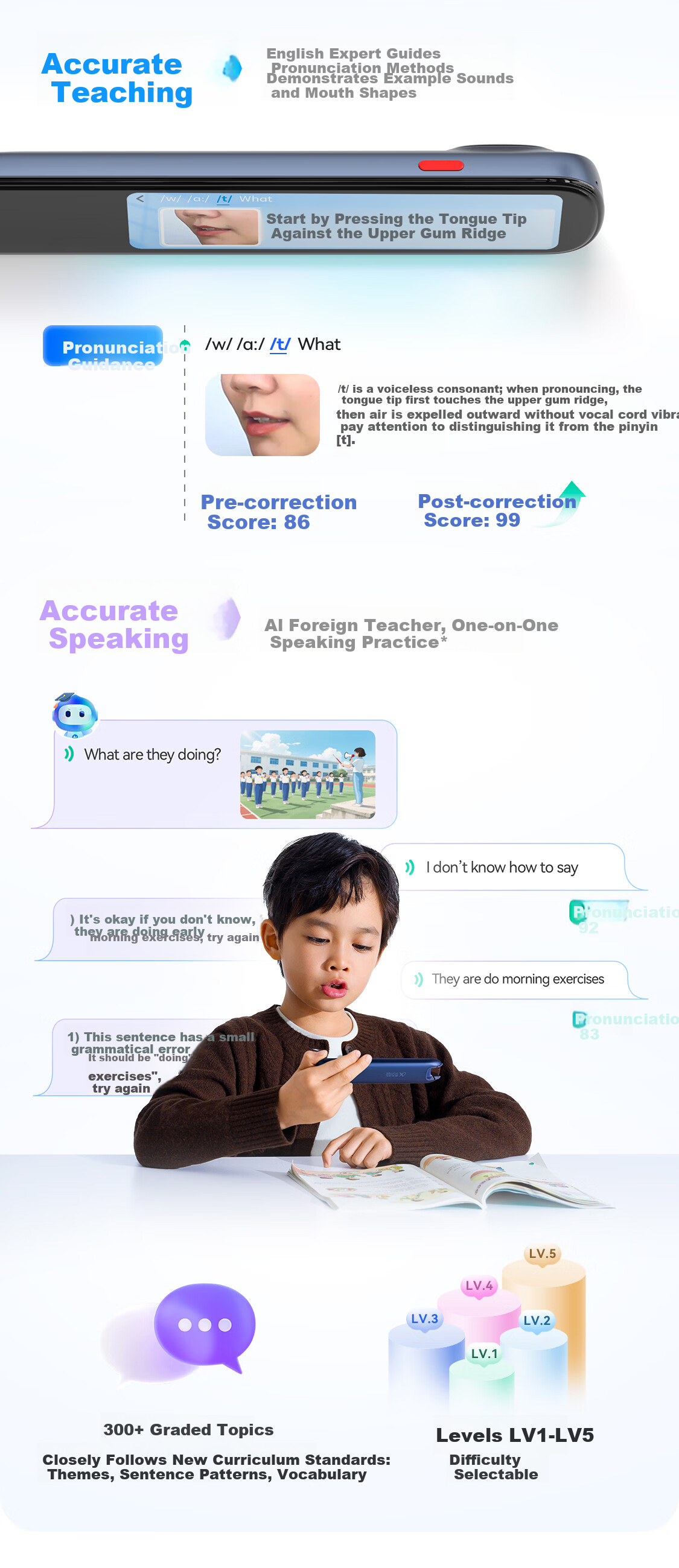 IFLYTEK AI Dictionary Pen X9 Pro【New Release】English Learning Tool Word Reading and Translation Pen Portable All-Subject Learning Device for Elementary, Middle, and High School Students 6