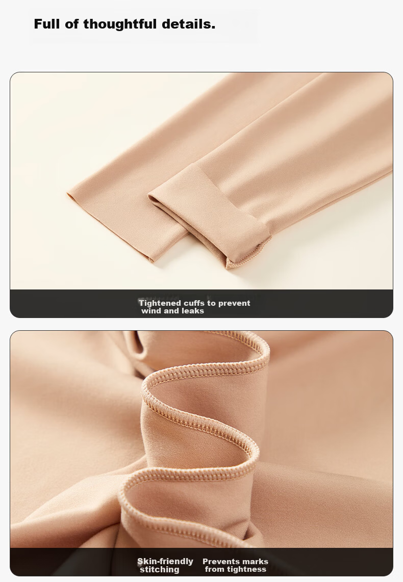 Herbal Original Color Women's Thermal Leggings Autumn Winter New Seamless High Waist 10A Antibacterial Antistatic Thermal Underwear Pants 14