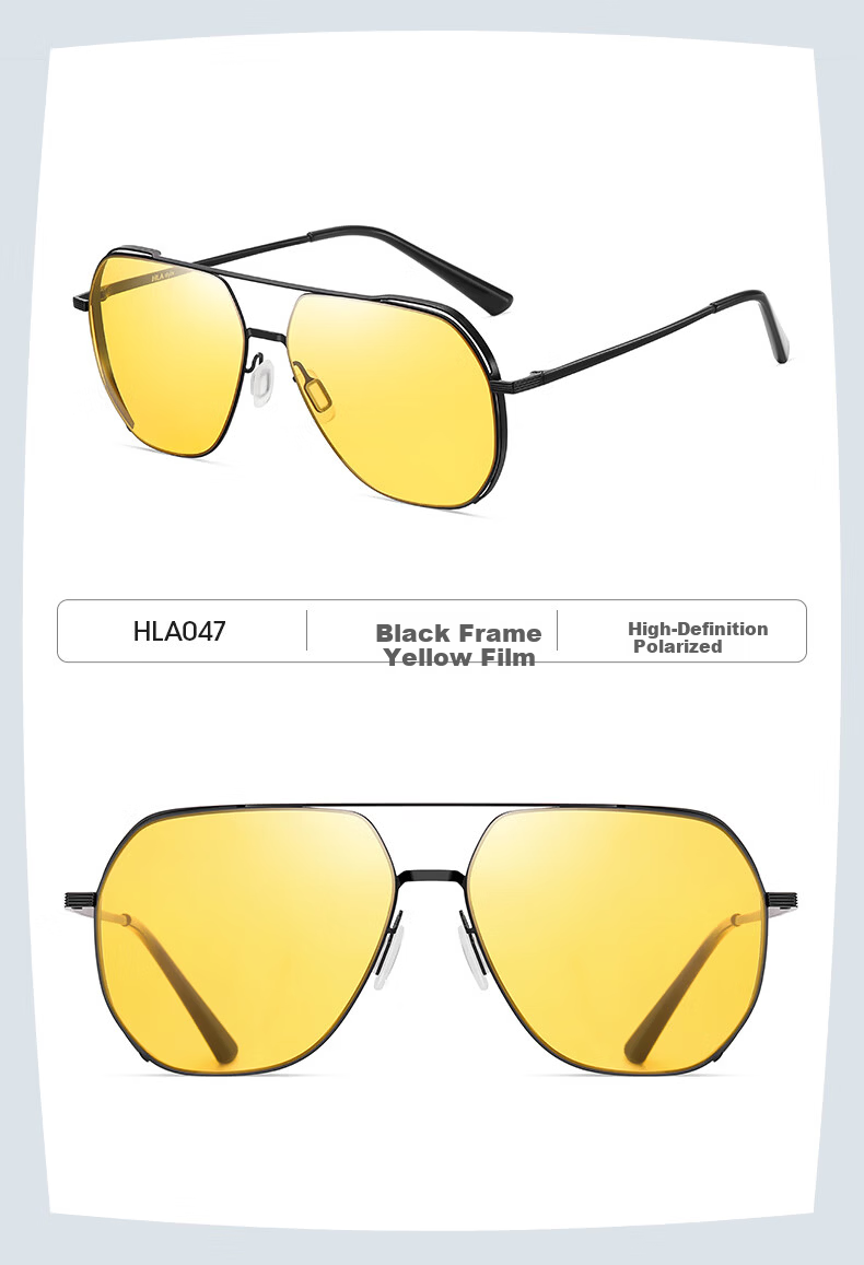 HLA Night Vision Glasses, Driving-Specific Sunglasses for Men, Day And Night Dual-Use, Photochromic Polarized Sunglasses, Night Driving Anti-Glare 17