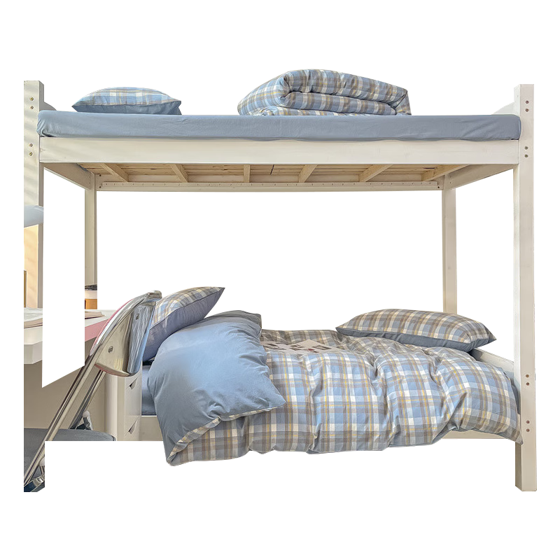 Nanjiren Student Bedding Set Dormitory Six-Piece Set (Three-Piece Set + Pillow Core + Quilt Core + Mattress) Quilt and Mattress Combination
