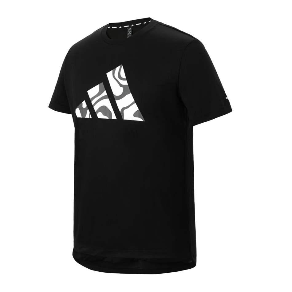 Adidas Trendy Sports Comfortable Pullover Crew Neck Fashionable Summer Breathable T-Shirt Short Sleeve JD2332 Black 2XL