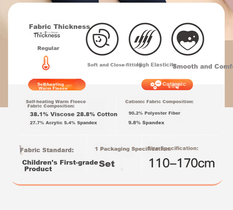 Langsha Children's Thermal Underwear Set Warm Fleece Autumn Shirt and Pants Girls Winter Fleece Boys Spring and Autumn Set 2