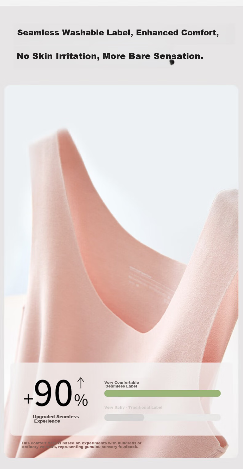 GUJIN Seamless Thermal Vest Women's Base Layer Camisole Polyester-Free Autumn Winter Antibacterial Close-Fitting Warmth 15