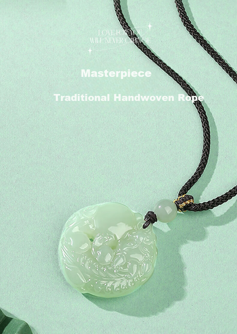 Sino Gem Holding Ball Yuanbao Wealth Pixiu Hetian Jade Necklace Unisex Jade Pendant 520 Birthday Gift for Boyfriend and Girlfriend 6