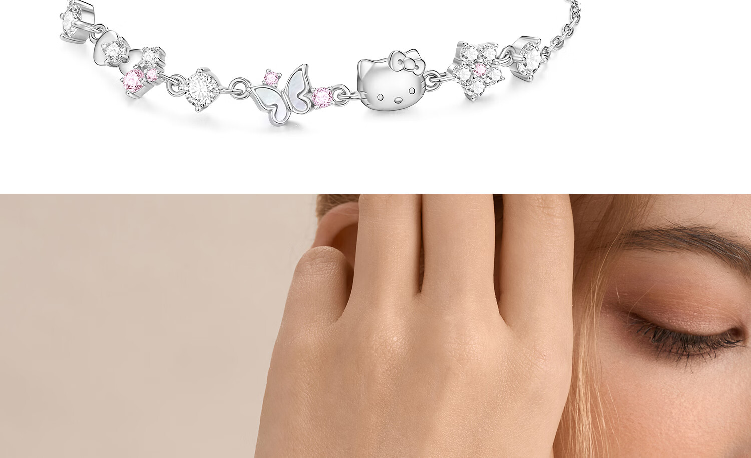 Chao Se Hui Sanrio Hello Kitty Butterfly Bracelet for Girls Children's Birthday Gift Luxury Gift for Girls 6223 10