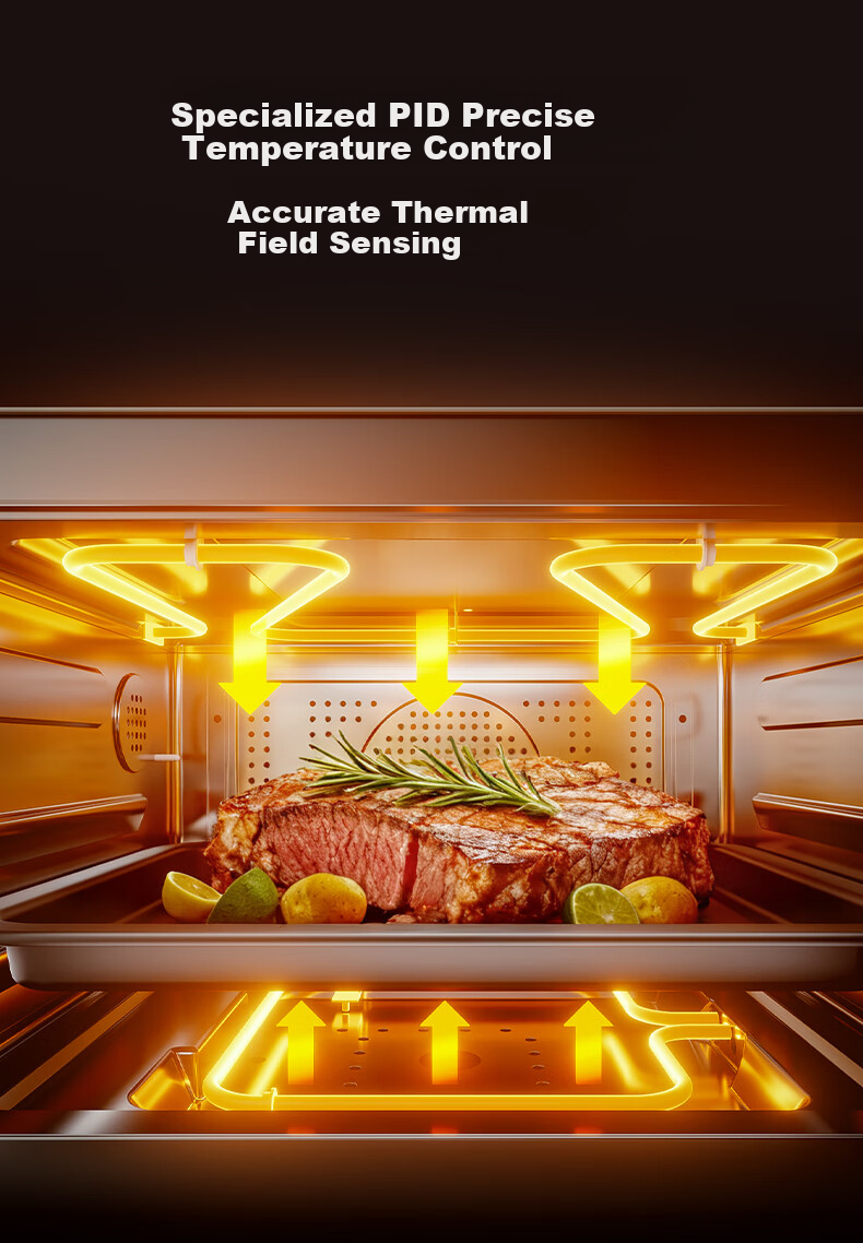 CASDON B7pro 5-in-1 Microwave Oven Steam Roast Bake Fry Stew Countertop 25L Capacity Hurricane Oven Recommended by Yang Mi 12