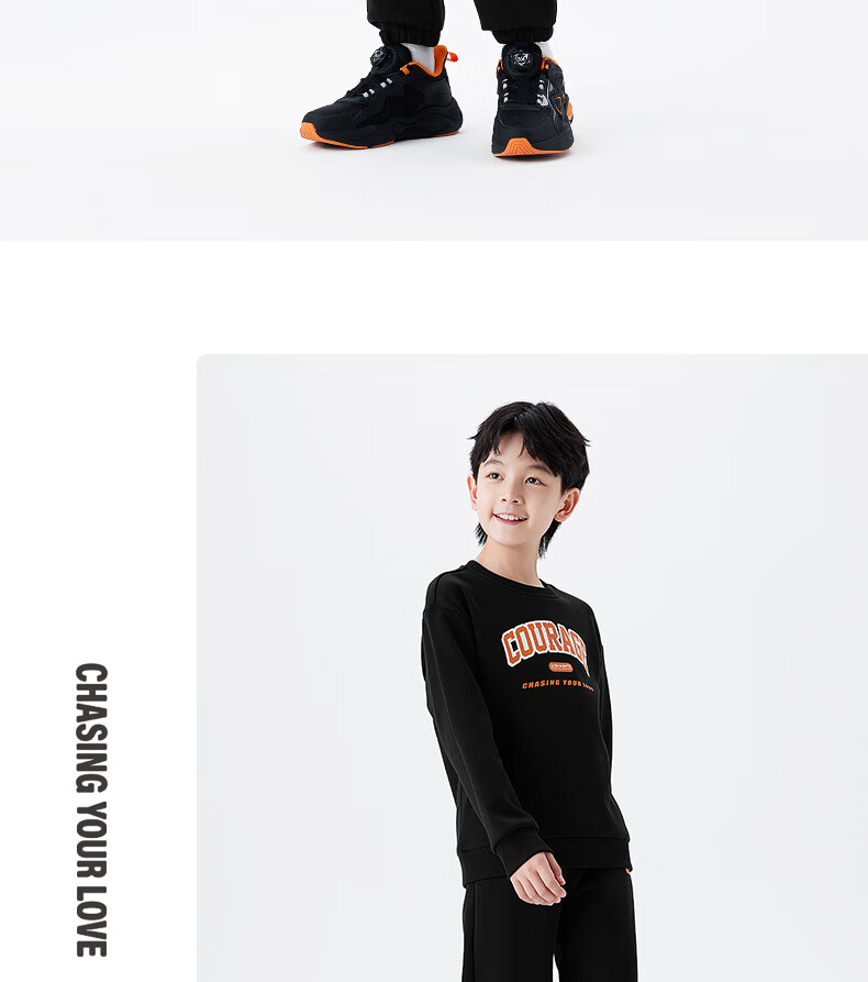 361° Children's Clothing, Kids' Outfit Set for Spring And Autumn 2025, Boys And Girls Ages 3-14 Sports Suit, Gray, Size 110 25