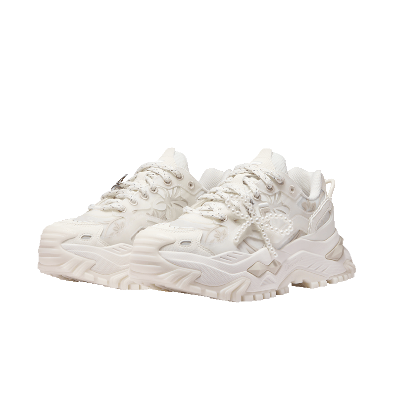 FILAFUSION Fila Trendy Hard Candy Garden Bloom Dad Shoes 26 Summer New Thick Sole Height Increasing Casual Shoes