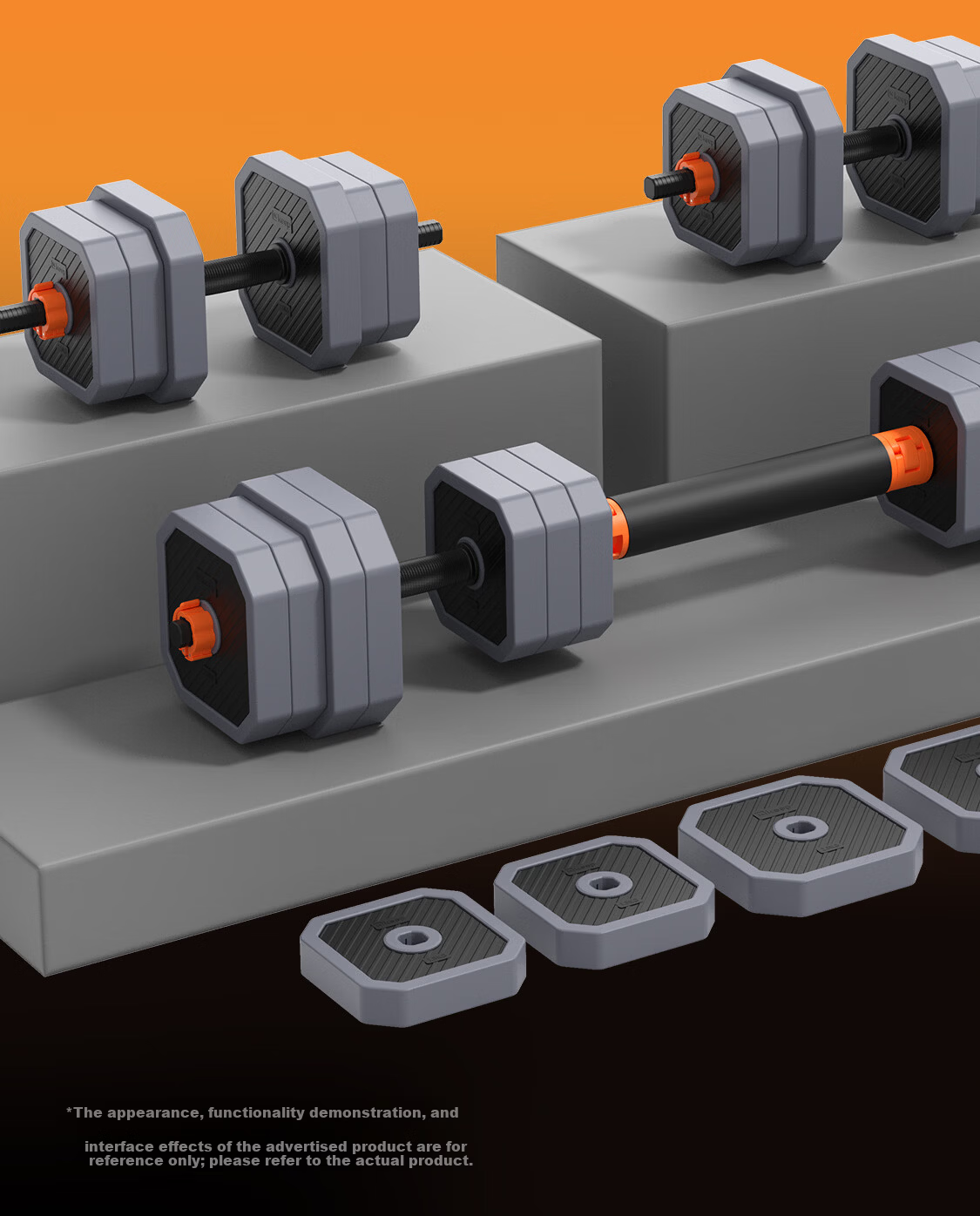 Keep Barbell and Dumbbell Quick-Release Adjustable Detachable 20KG Set Home Weightlifting Fitness Equipment 4