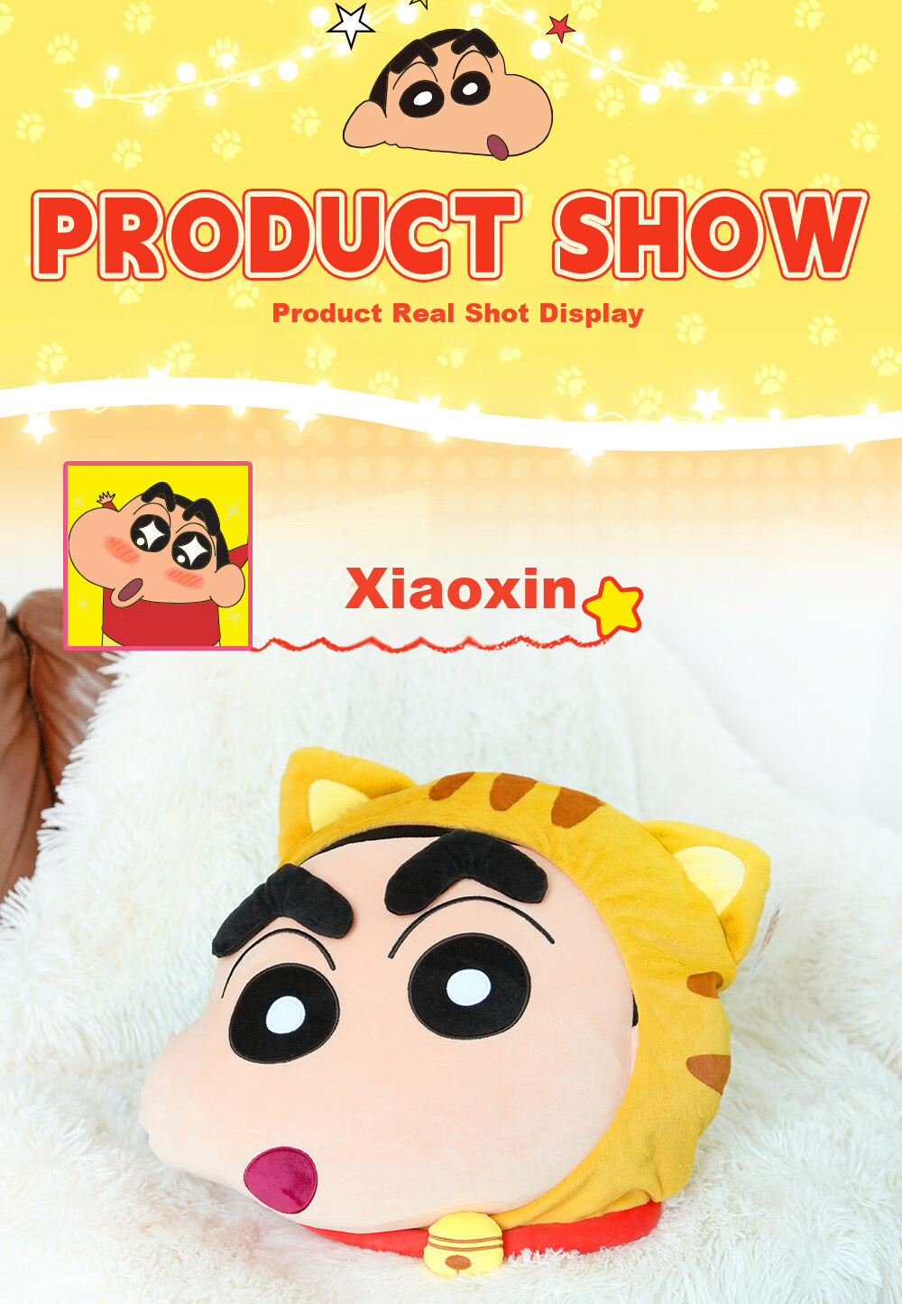 52TOYS Crayon Shin-chan Kasukabe Party Plush Blind Box Keychain Toy Set of 6 Birthday Gifts 7