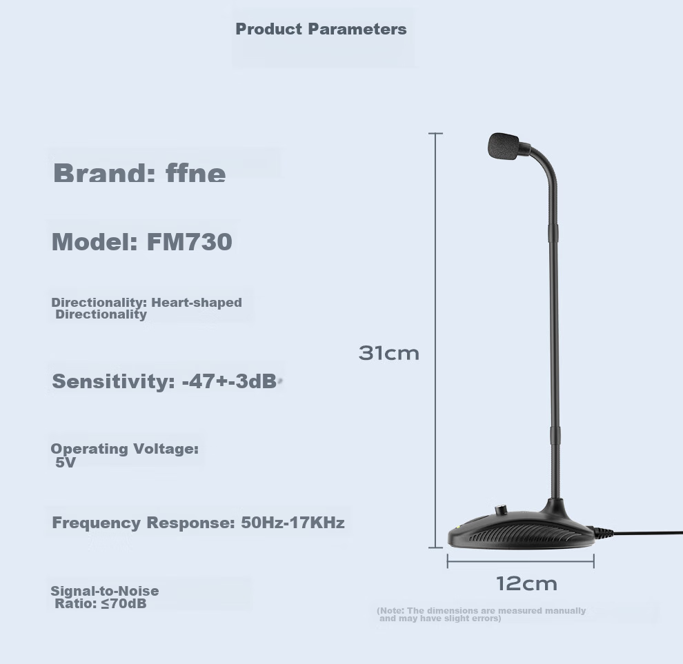 FIFINE Computer Microphone, Laptop USB Wired Mic, Conference Room Video, Postgraduate Entrance Exam Retake, Online Class, Live Streaming, Recording, Voice-Over, Noise Reduction, Desktop Gooseneck Mic FM730 15