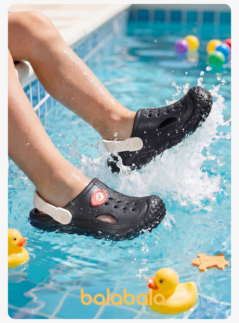 BALABALA Boys' Summer Breathable Closed-Toe Outdoor Lightweight Kids' Sandals Girls' Beach Shoes Children Youth Slippers 14