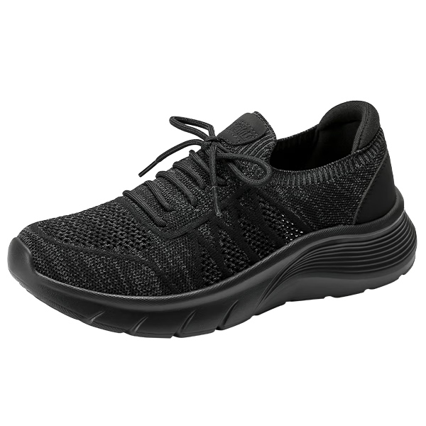 Zulijian Elderly Slip-On Casual Walking Shoes Ice Cool Dad Shoes 26217020T Black Size 41