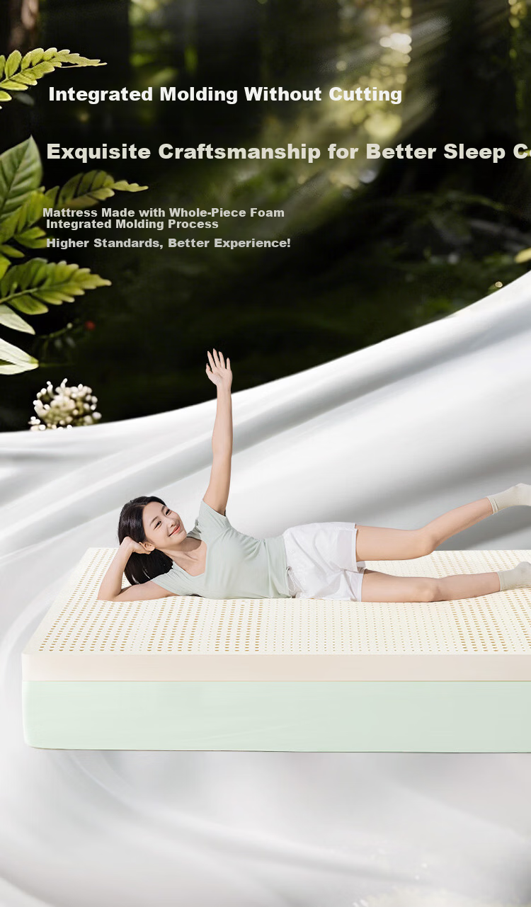 Golden Oak Thailand Imported 92% Natural Latex Mattress Pad Dormitory Single Thin Mattress 120*200*5cm 6