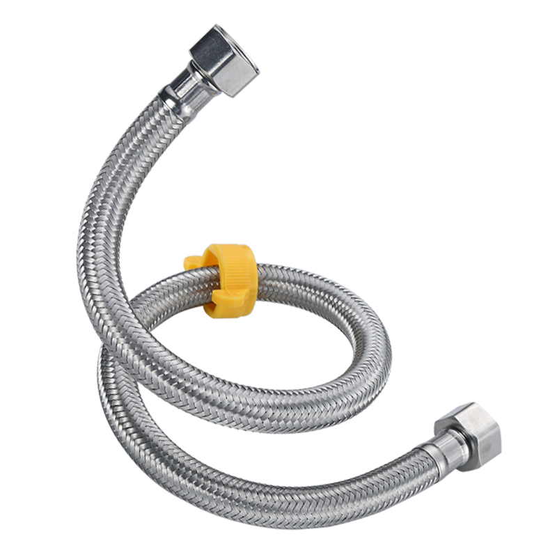 CVBAB 304 Stainless Steel Water Inlet Hose, 80CM Basin Toilet Water Supply Hose, Double-Headed Inlet Pipe, Suitable for Both Cold And Hot Water, CV708