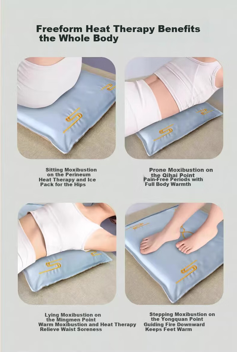 JEPPE Moxibustion Heating Seat Cushion Office Long Sitting Female Mugwort Meditation Cushion Hip Heat Therapy Health Care Heating Pad 8