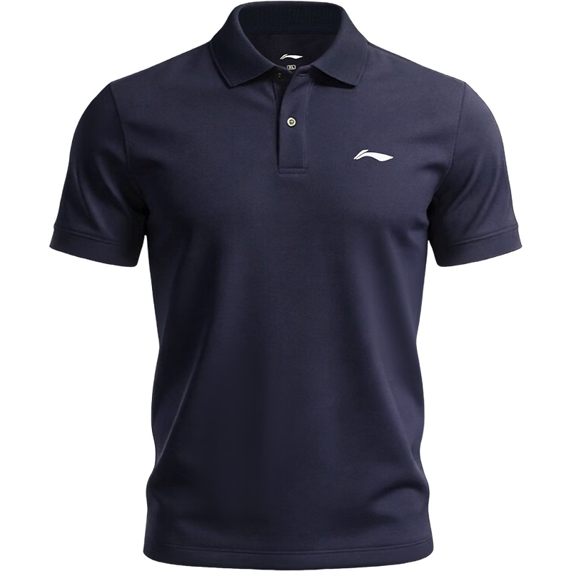 LI-NING Unisex Badminton Short Sleeve Polo Shirt Casual Sports T-Shirt M