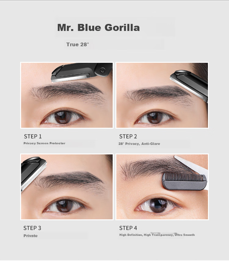 UPLUS 9-Piece Eyebrow Shaping Kit Beginner Eyebrow Razor Set Eyebrow Trimmer Makeup Scissors for Men and Women 11