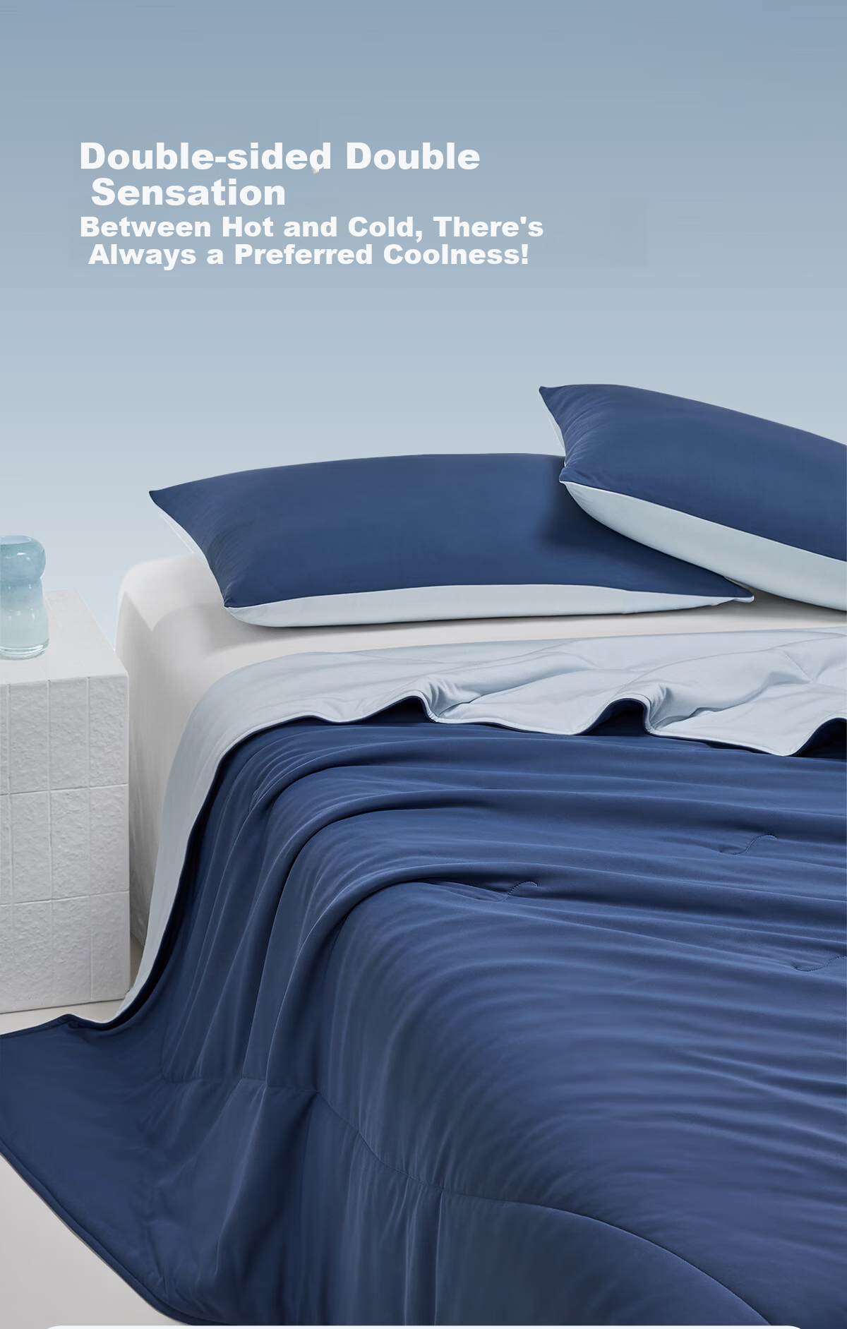 LUOLAI Home Textiles, Moisture-Wicking Tencel Cooling Ice Silk Quilt, Class A Antibacterial Summer Cool Quilt, Machine Washable Air Conditioning Blanket, 200*230 7