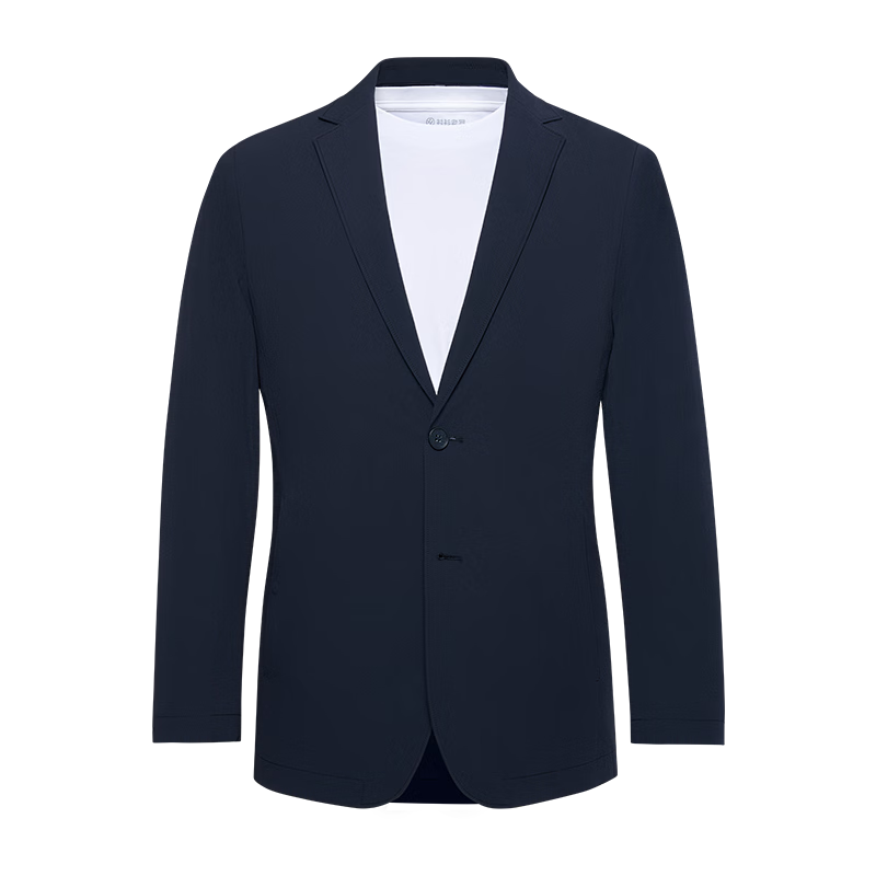 Shirt Lao Luo [Xinyue No.1] Machine Washable Bark Texture Wrinkle-Resistant Portable Business Travel Suit Jacket Single 251B0S513N