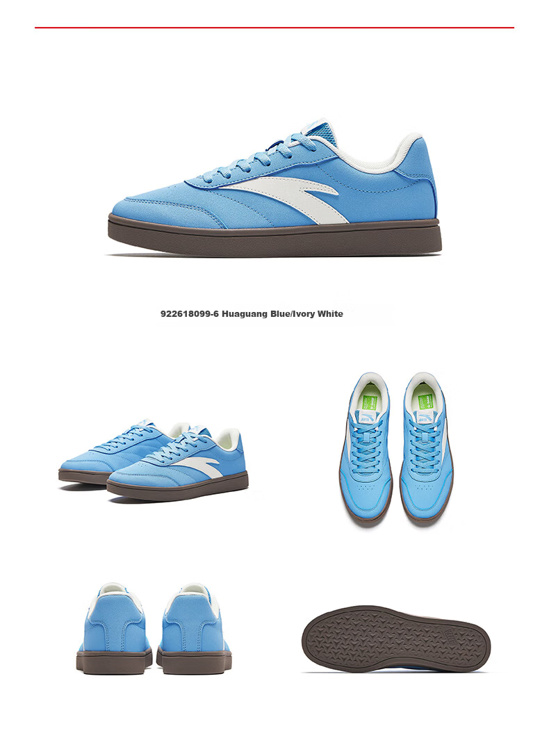 Anta Vitality Women's Skate Shoes Classic Thin Sole Low-Top Summer Breathable White Casual Shoes Mother's Day Gift 21