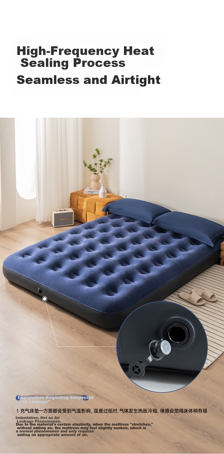 JD Jingzao Single Extra-Large Self-Inflating Air Mattress with Pump Outdoor Camping Home Floor Air Bed 25cm 11