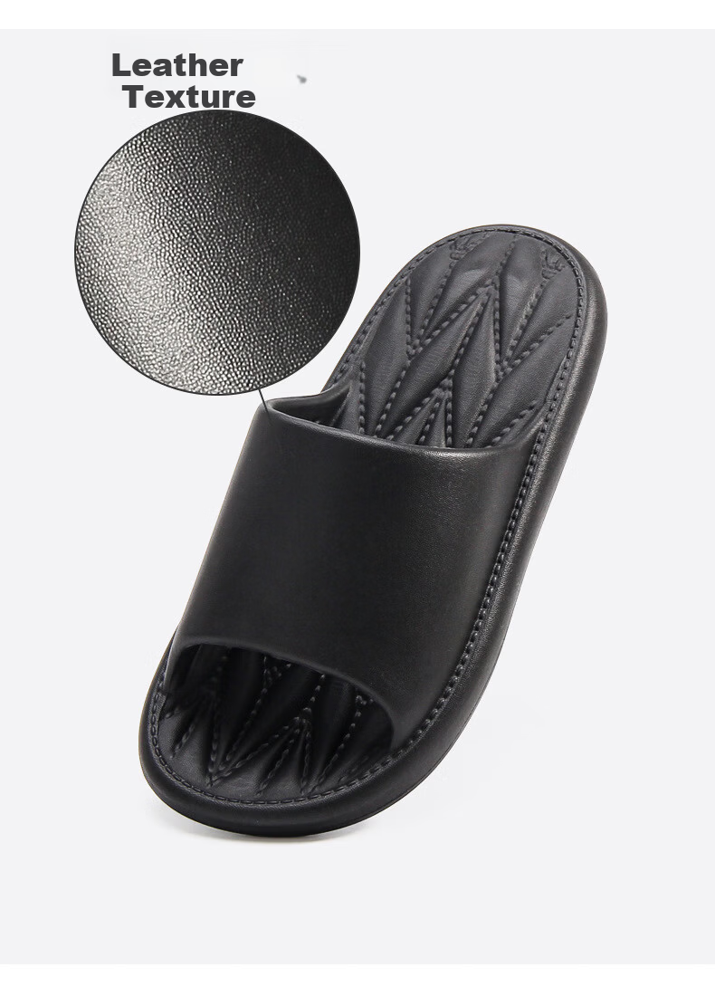 GUOLUOFEI Men's Summer Indoor Home Non-Slip Bathroom Shower Couple Slippers Women's Outdoor Gray Size 42-43 5