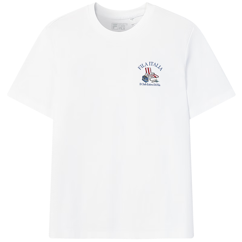 FILA Official Men's Knitted Short Sleeve Shirt 2026 Summer New Casual Cool Comfortable Dry Embroidered T-Shirt