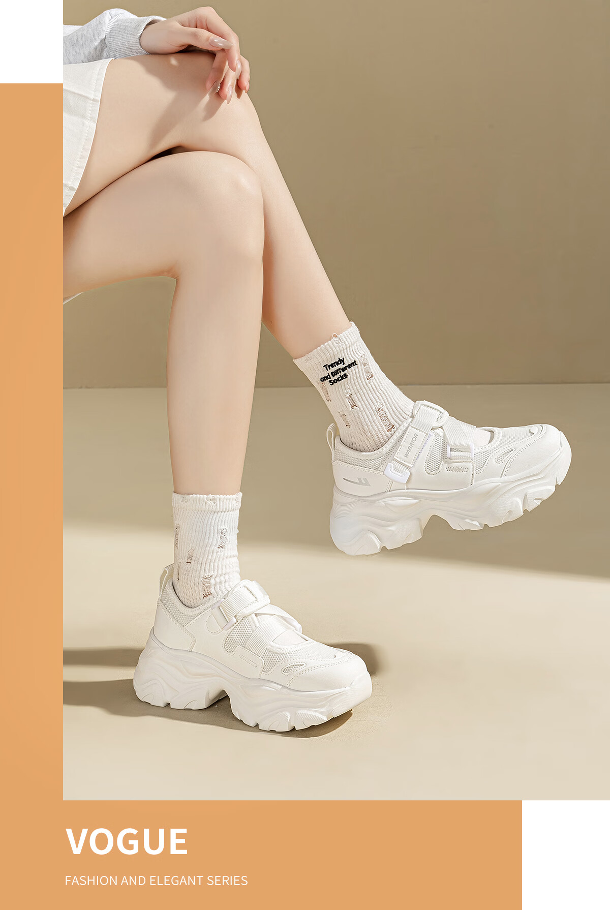 Warrior Thick-Soled Women's Sandals Summer New Breathable Versatile Soft Sole Comfortable Height-Increasing Sports Dad Shoes Size 36 14