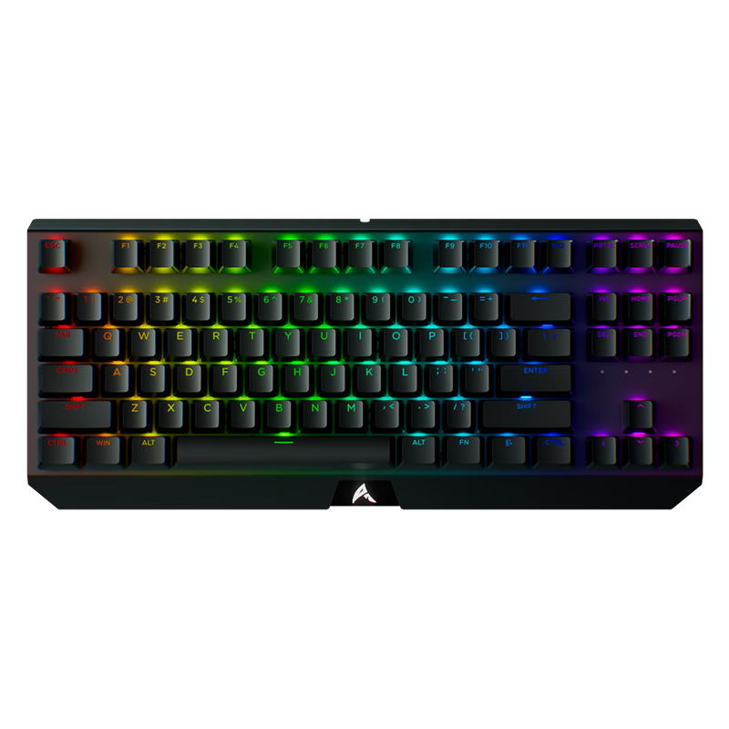AUSDOM V3 Mechanical Keyboard Wired Gaming Keyboard RGB Backlit Ultra-Low Latency Hot-Swappable Kailh Navy Blue Switch 87-Key Black Widow Spider V3 Pro Edition
