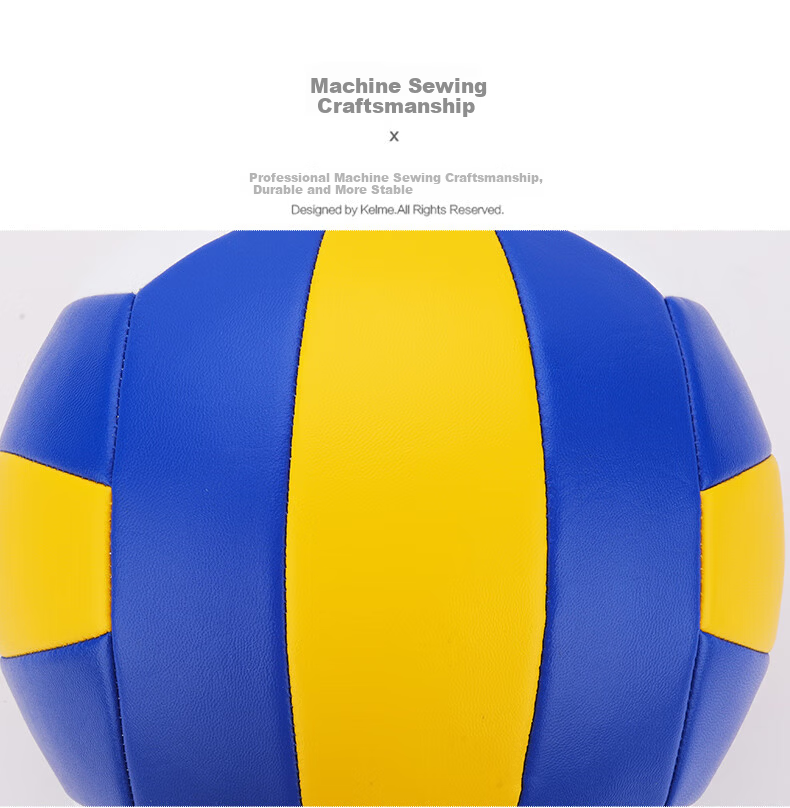 KELME Sewn Volleyball Official Match Indoor Training Size 5 White Blue 8